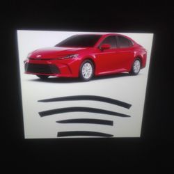 Window Visor Deflectors Set For Toyota Camry 2025-2026 Smoke Tinted Sun And Rain Guards 