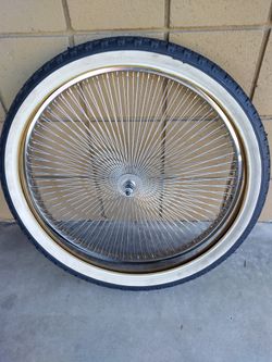 3 Brand New Whitewall 26×2.125 Bike Tiers And New Specialty SPOKE RIMS
