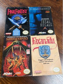 Original nes games with box