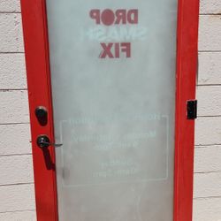 Wood Door With Glass Double Pane 