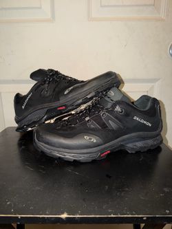 Mens Salomon XT-Quest 2 Advanced Black Ebony Hiking Trail Shoes Size 13