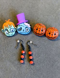 Halloween Earrings Set of 3 Pairs