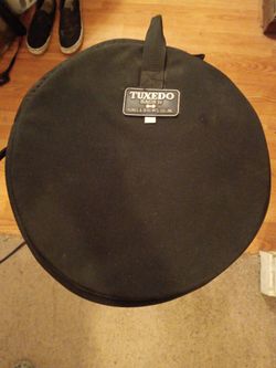 TUXEDO#12”zippered & padded snare drum tote bag