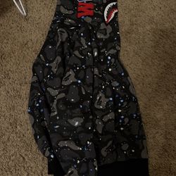 Bape Space Camo Shark WGW Full Zip Hoodie
