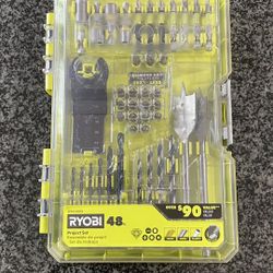 Ryobi 48 piece Project Set  drill bits