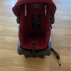 Red Infant Carseat With Base