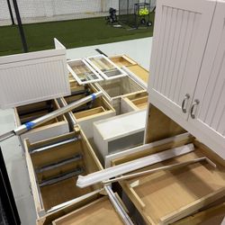 White Kraftmaid Assorted Kitchen/Bath Cabinets