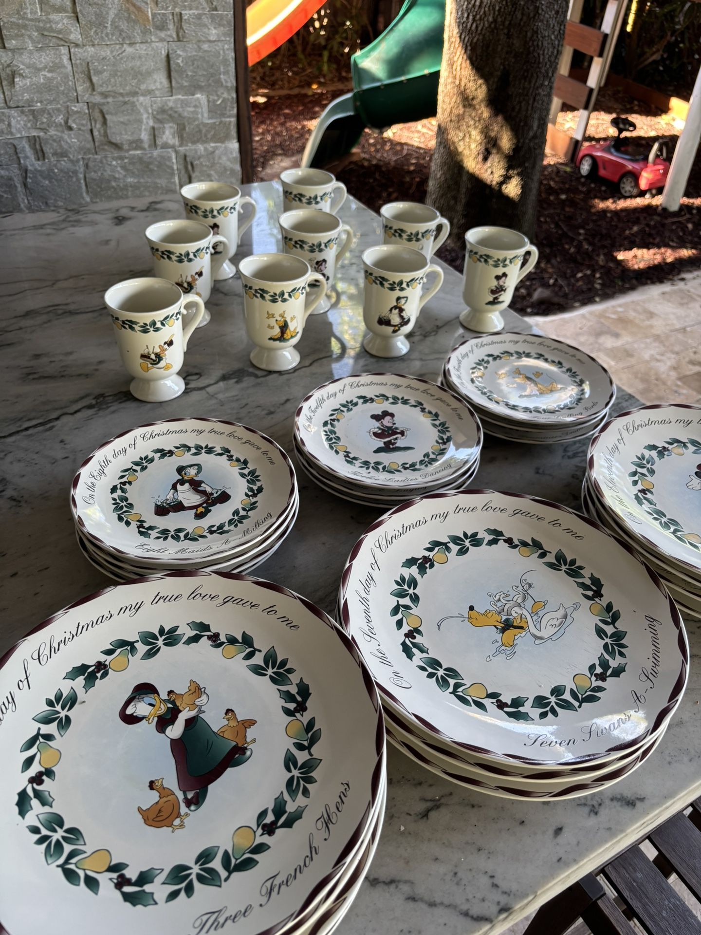 Vintage Disney Plates And Cups