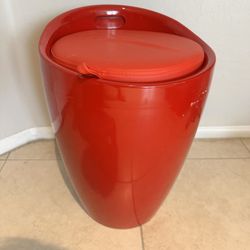 Bright Red Storage Stool