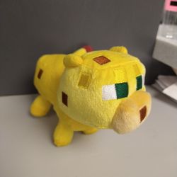 2014 Mojang Minecraft Ocelot Plush Stuffed Animal Cat Yellow 7". 