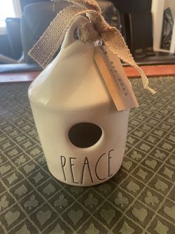 Rae Dunn Peace Birdhouse 