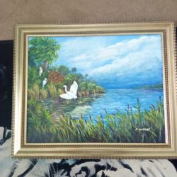 Nice Oil Painting By S Vanzant