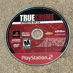 True Crime Streets Of LA (Sony PlayStation 2, 2003) PS2 Disc Only Tested