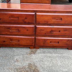 Cambridge Highland 6-Drawer Dresser in a Merlot finish. 