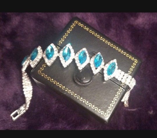 Sterling Silver Sapphire Bracelet