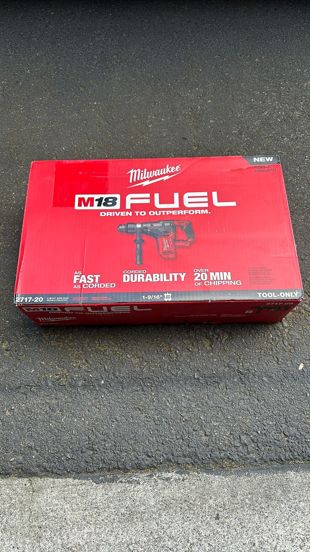 Milwaukee Fuel 1-9/16 SDS Max Rotary Hammer
