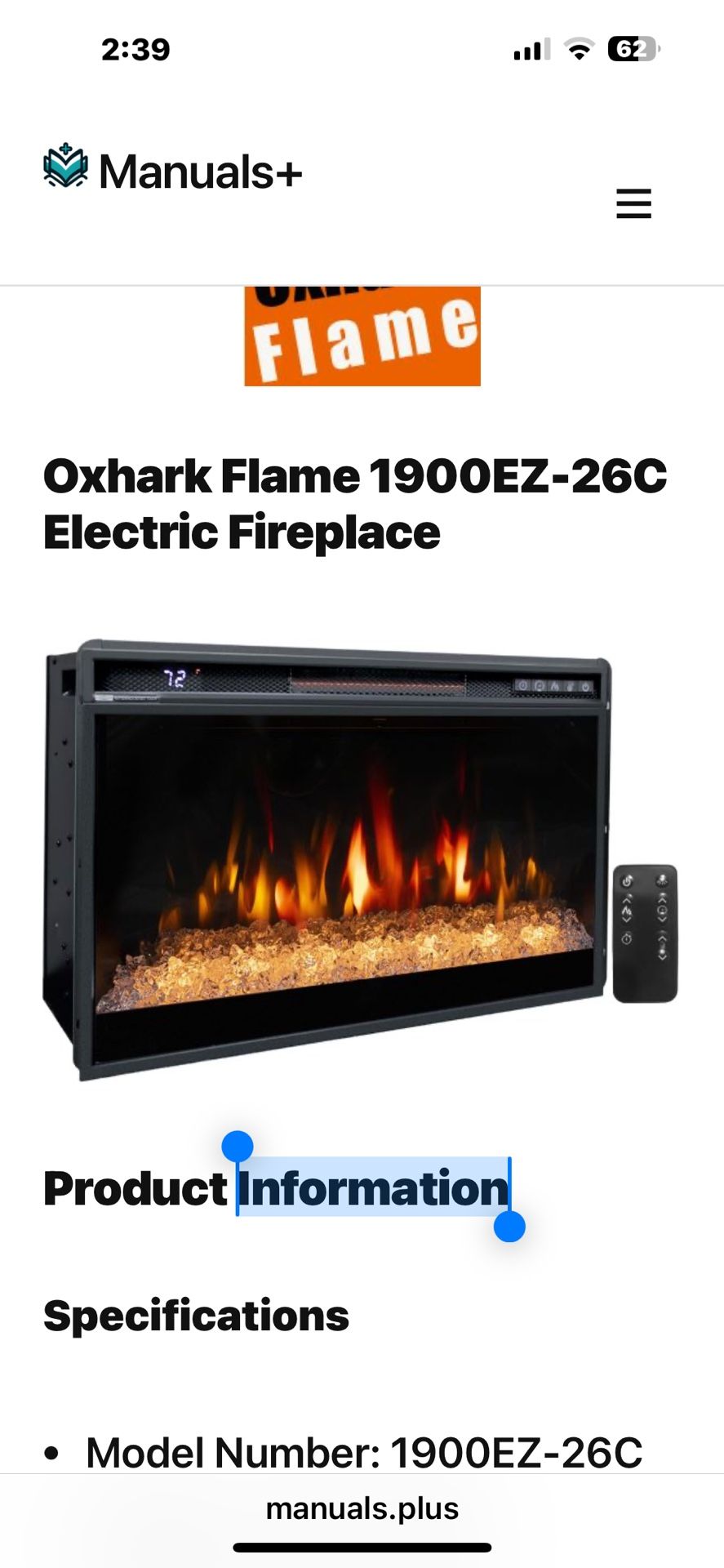 Electric Fireplace