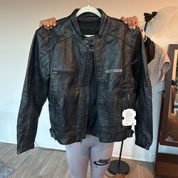 Black 💯 Leather X Man Harley Davidson