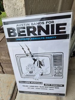 Vintage Bernie Black & White Poster