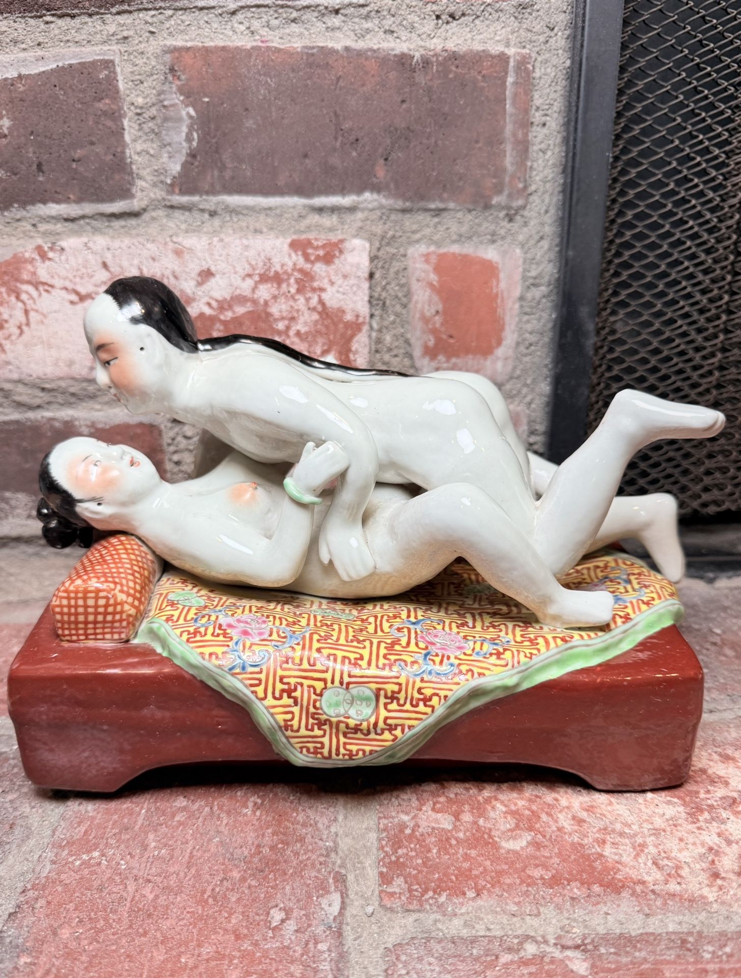Rare Vintage Antique Large Chinese Porcelain Figure