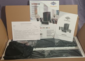 DYNAMIKS KM7000 Speakers and Subwoofer