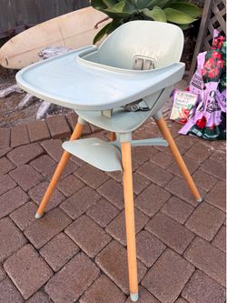 Lalo high chair in sage