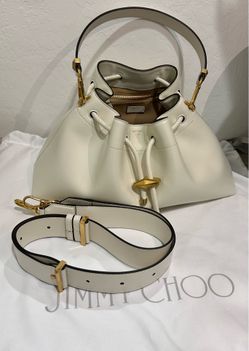 Jimmy Choo Cinch M Leather bucket bag