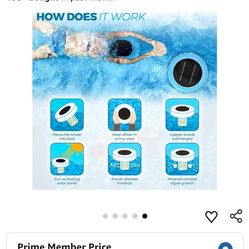 Solar Pool Ionizer Enhanced with Latest Solar Technology & Longer-Lasting Anode $15 each or 2 for 20