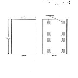 Robern VM2SKH4D21-26 - Cartesian Side Kit !!SINGLE PIECE!! 30"x 21", Matte White