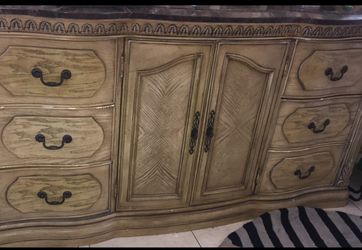 Beautiful Buffet  With Granite Top