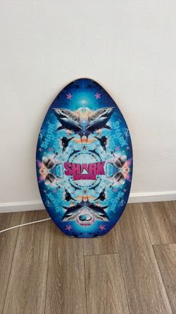 Shark week skim board decoration