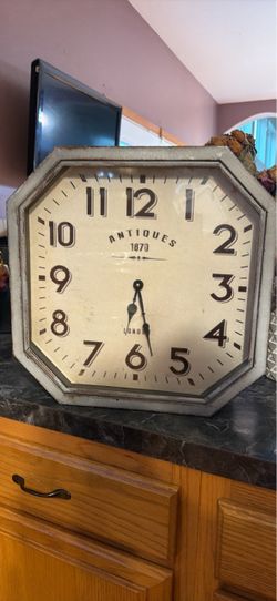 Antiques 1870 London Octagonal Wall Clock