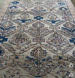 Costco Safavieh Sutton Runner Rug, Beige Navy, 2’2” x 8’
