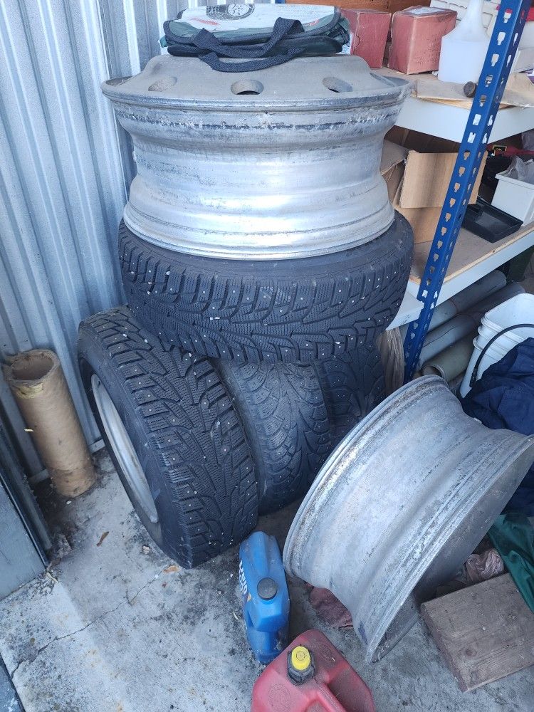 2 New Studded Tired And Rims