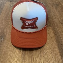 Mad Engine Miller lite High Life Trucker Hat With Rope