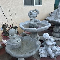 New fountains made out of cement