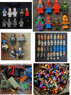 Huge Lego Minifigure and Lego Lot