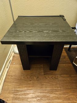 Black Sturdy Wood Furniture Small Table