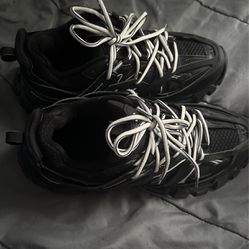 Balenciaga Track Runners Black And White  (Size 45)