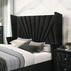 Audubon Queen Velvet Bed
by FoA🚩Buy now pay later🚨Finance&Delivery Available