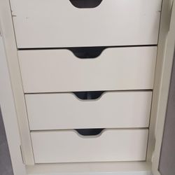 Jewelry Chest Distressed White Chest of Drawer