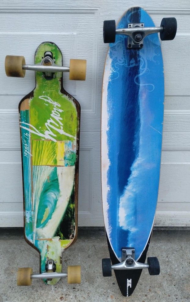 GRAVITY AND KROWN LONGBOARD SKATEBOARDS