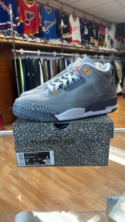 New Jordan 3 Cool Grey size 9.5