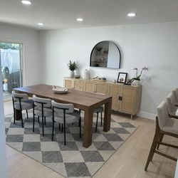 Grey Boucle Dining Chairs