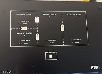 ‼️FSR ML-112A Banquet Room Audio Combining Controller🎛️🔊