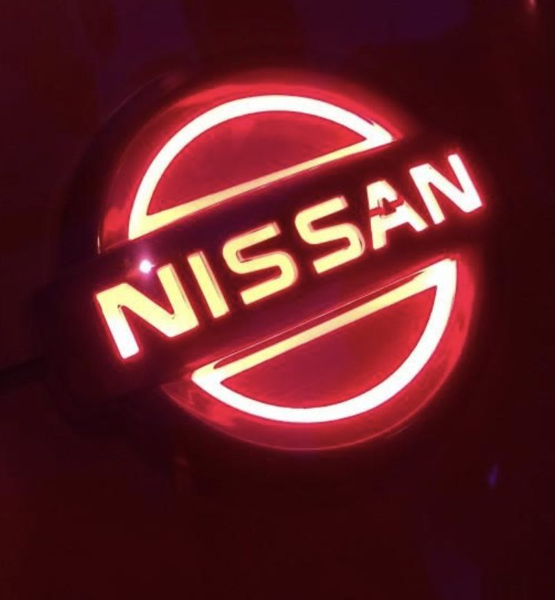 4D LED Light Up Nissan Emblem Car Tail Rear Badge Light