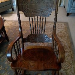 Dark Oak Rocking Chair 