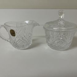 Sugar And Cream Set, Lead Crystal 