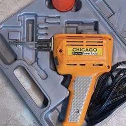 Chicago Electric Power Tools Soldering Gun With Gray Carrying Case