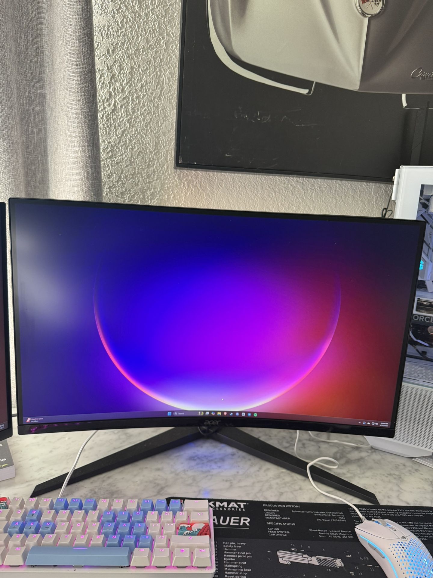 Acer 27" 2K WQHD 180Hz Curved Screen Gaming Monitor